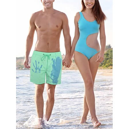 Kleurveranderende heren zwemshorts met thermoeffect - Zomerhoogtepunt 2025