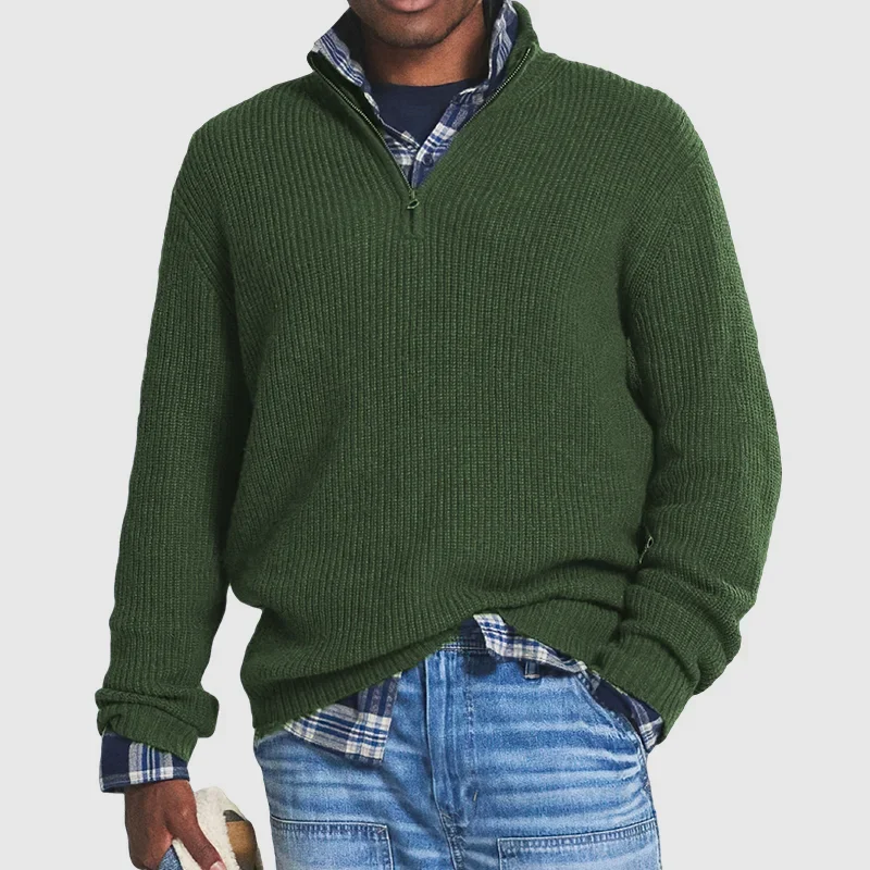 Lässiger Herren Pullover mit Reißverschluss - Max