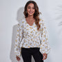 Luftige & bunte Damenbluse mit Muster - Leona