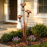 Copper Bloom Garden Stakes 9