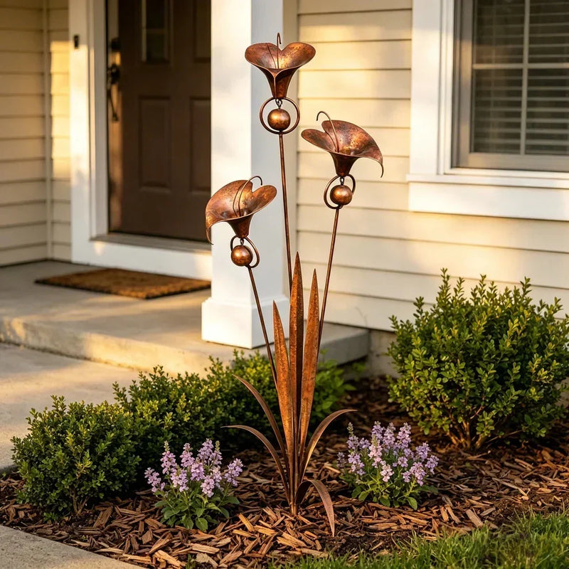 Copper Bloom Garden Stakes 9