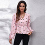 Luftige & bunte Damenbluse mit Muster - Leona