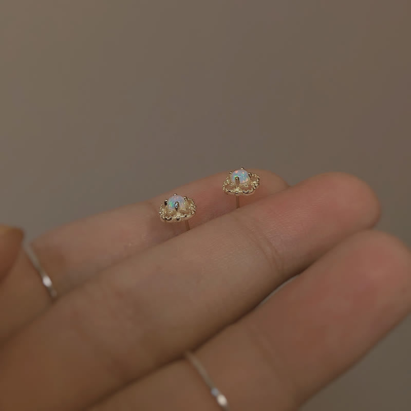 Zarte Vintage Ohrringe mit Opal - Seraphina