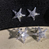 Zirkonia-Stern-Ohrringe/Earcuff - Lyric