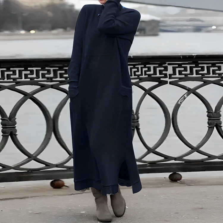 Lässiges langes Winterkleid - Noelle