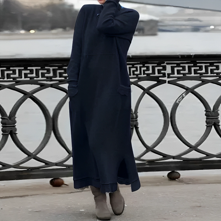 Lässiges langes Winterkleid - Noelle