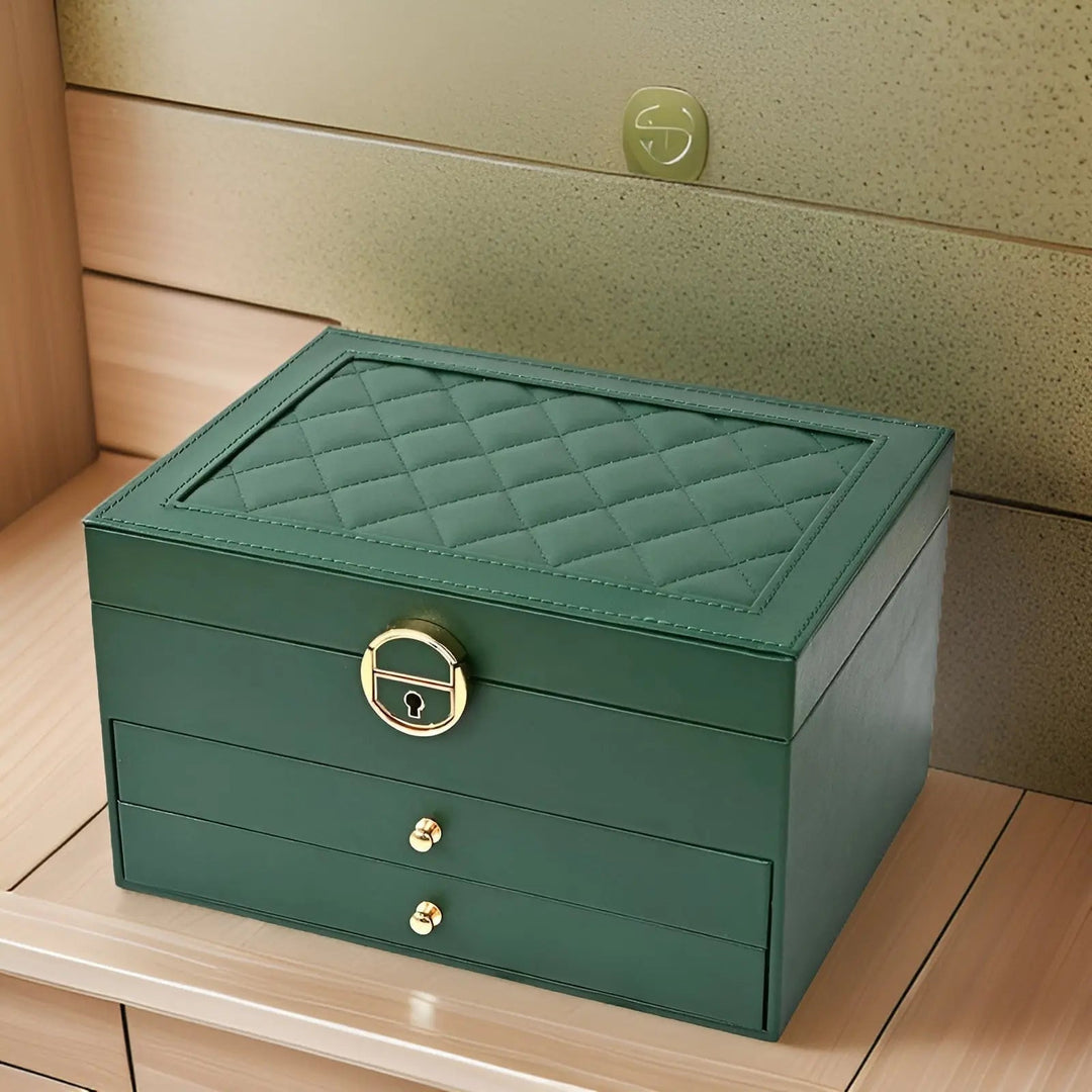 Luxuriöse mehrschichtige Schmuckbox - EleganceBox