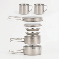8-Piece outdoor Camping Cookware Set -  Wildkit