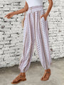 Boho-Chic Damenhose mit grafischem Print – Solara