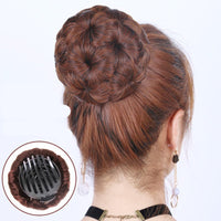 Blumenförmige Haarklammer mit Hairextension – Fiora