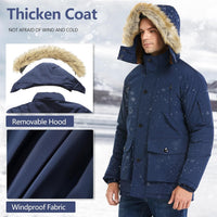 Winterjas met Afneembare Capuchon voor Heren - Gabriel
