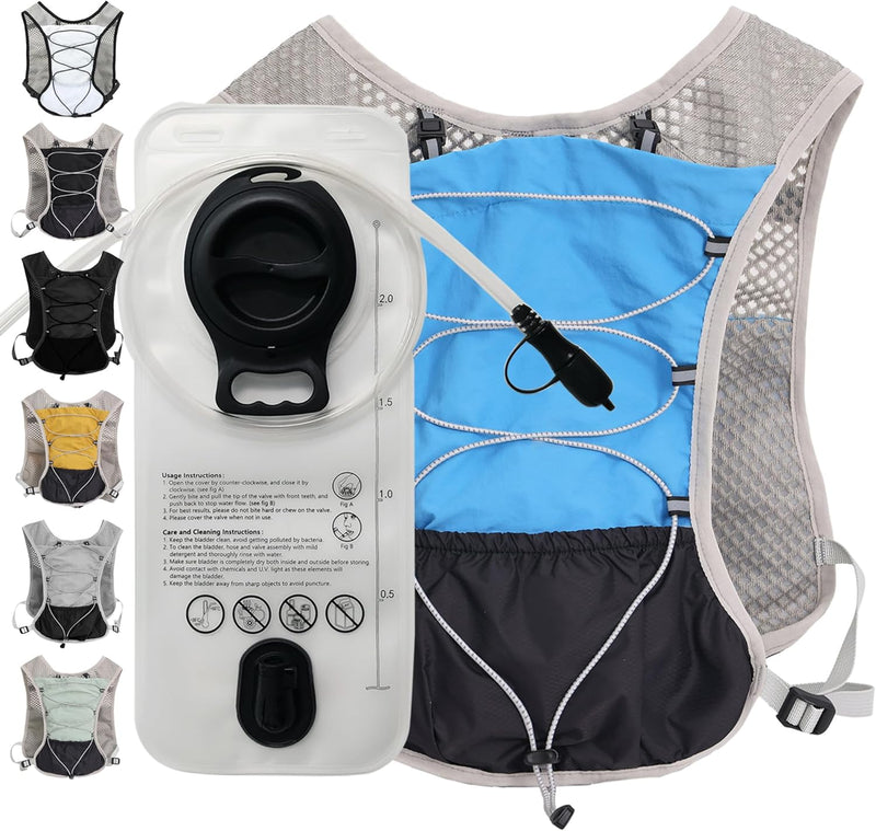 Ultra-Light Hydration Running Vest with 2L Water Reservoir – Dravien