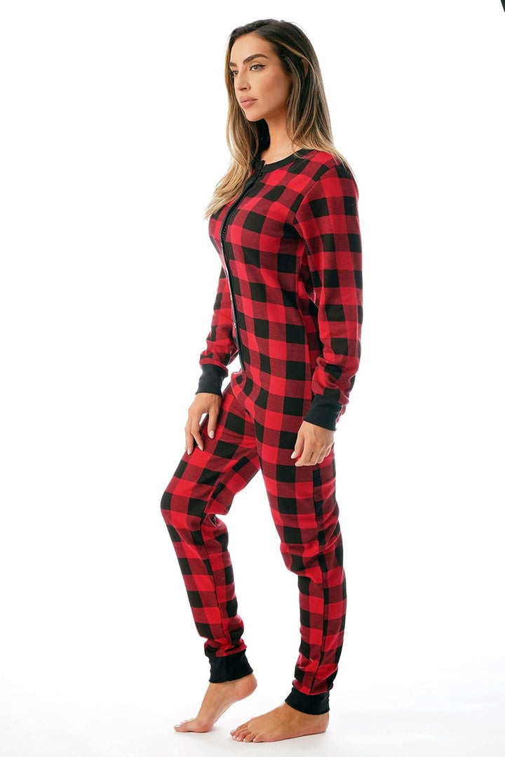 Thermo-Onesie mit Rundhalsausschnitt - CozyPlaid