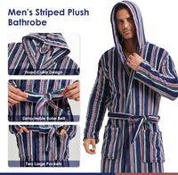 Bequemer Flanell Herren Bademantel - James