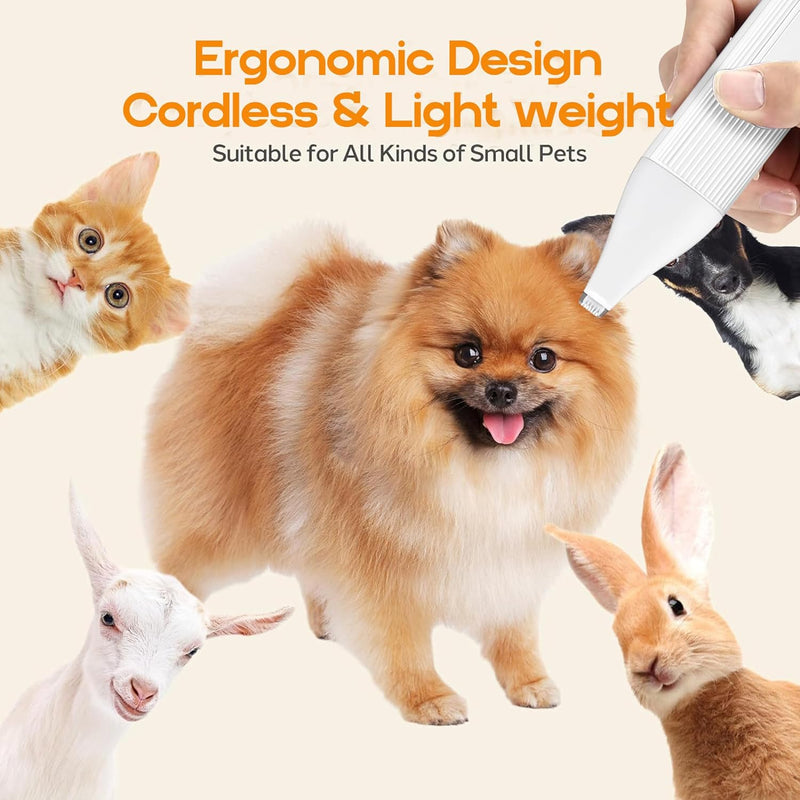 4-in-1 Cordless Pet Grooming Kit with Nail File – Velporo