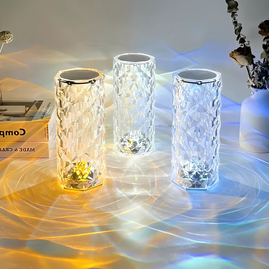 Kristall-Tischlampe mit Touchsteuerung - Aurora