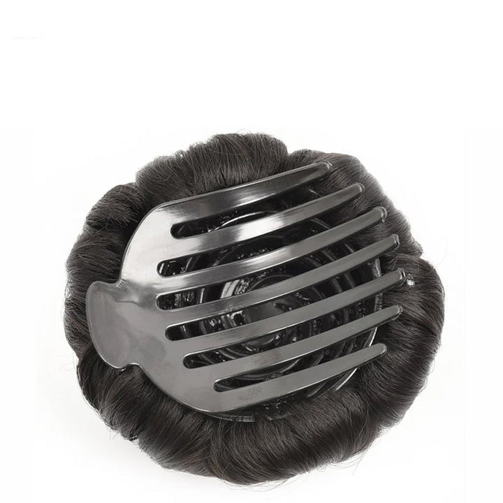 Blumenförmige Haarklammer mit Hairextension – Fiora