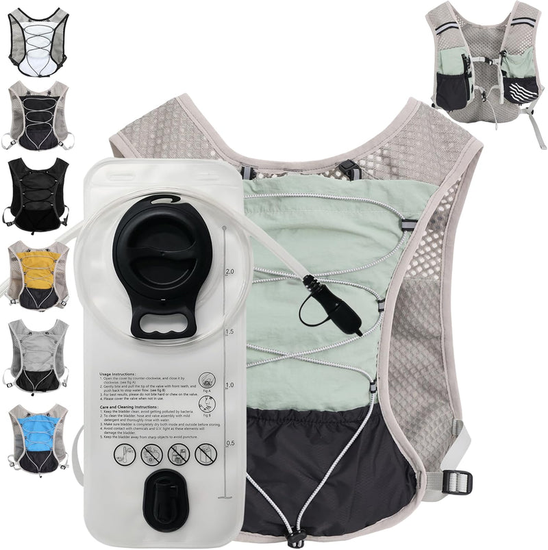 Ultra-Light Hydration Running Vest with 2L Water Reservoir – Dravien