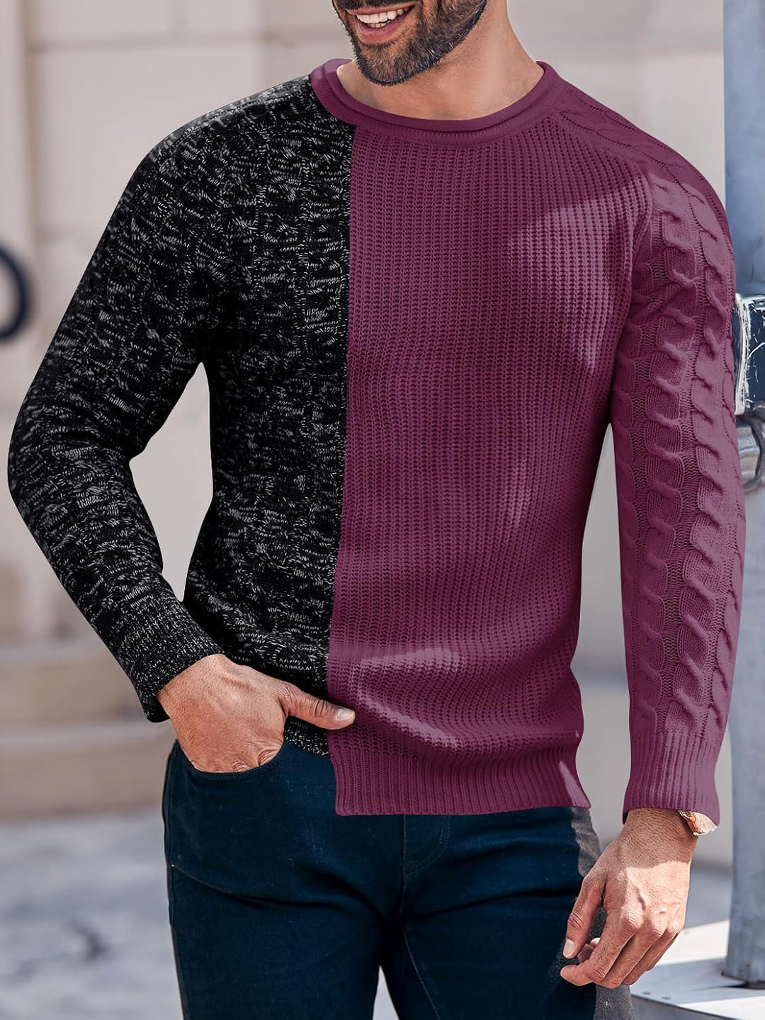 Robuster Herren-Sweater - Damian