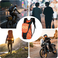 LED Motorfietsrugzak – Luminescente Veiligheidstas voor Buiten- en Nachtfietsen – Lumaro