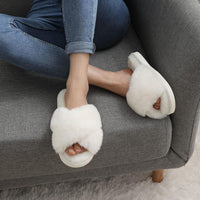 Fuzzy Slippers with Memory Foam - CloudStep