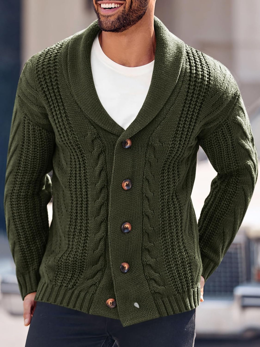Bequemer gestrickter Herrenpullover - Lucas