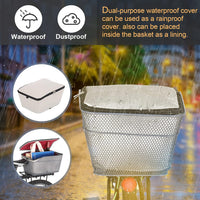 Waterproof Rear Bicycle Basket with Rain Cover – Velora 