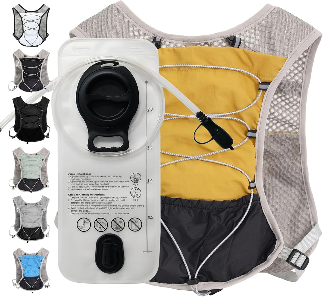 Ultra-Light Hydration Running Vest with 2L Water Reservoir – Dravien