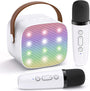 Tragbare Mini-Karaokemaschine mit Bluetooth-Lautsprecher & 2 kabellosen Mikrofonen – Veylo
