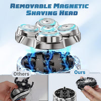 Wasserdichter magnetischer Kopfrasierer für glatzköpfige Männer – Tavien