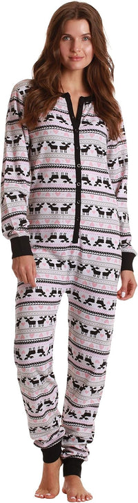 Thermo-Onesie mit Rundhalsausschnitt - CozyPlaid
