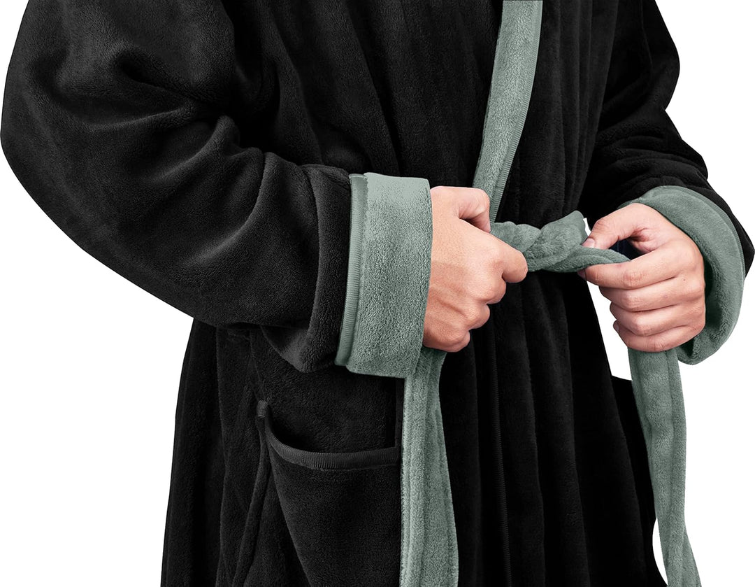 Bequemer Herren Fleece Bademantel - Harry