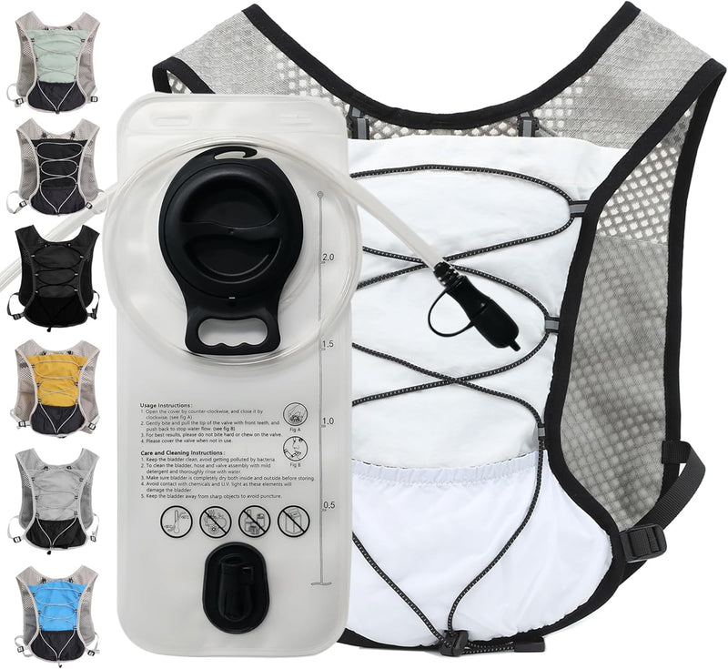 Ultra-Light Hydration Running Vest with 2L Water Reservoir – Dravien
