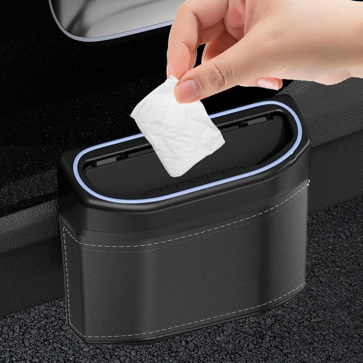 Geruchsdichter Auto-Mülleimer mit Berührungslicht – Lurevo