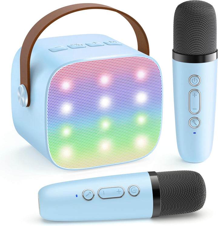 Portable Mini Karaoke Machine with Bluetooth Speaker &amp; 2 Wireless Microphones – Veylo