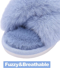 Fuzzy Slippers with Memory Foam - CloudStep