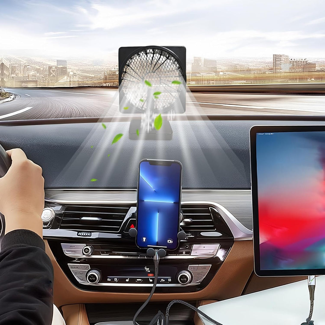 12V USB Air Circulator Car Cooling Fan with 360° Rotation – Aurovent 