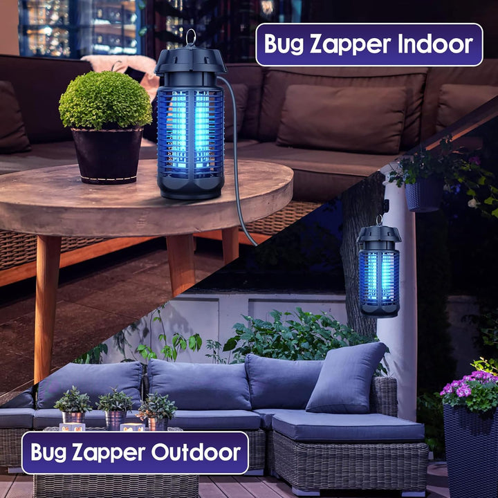 Electric Fly Killer with 20W UV Light and 4200V Grille, IPX4 Waterproof – Zeytra