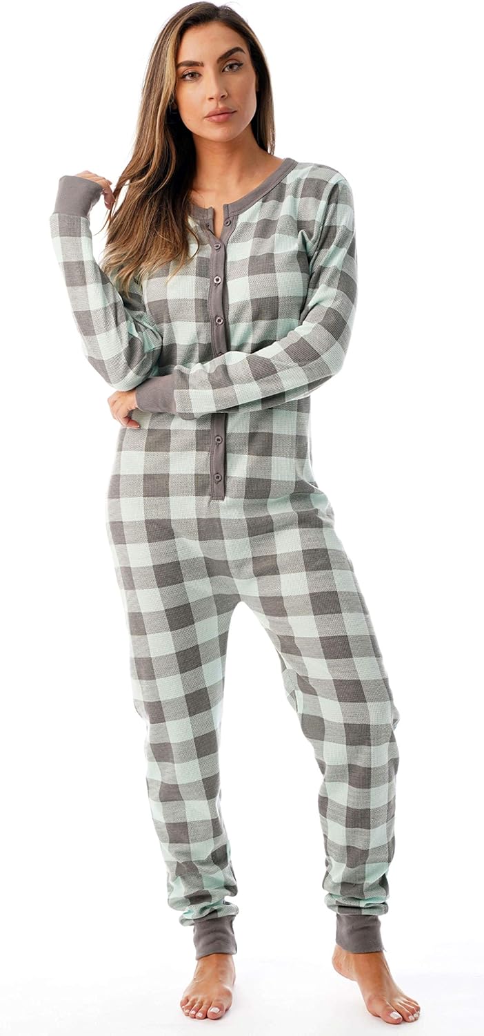 Thermo-Onesie mit Rundhalsausschnitt - CozyPlaid