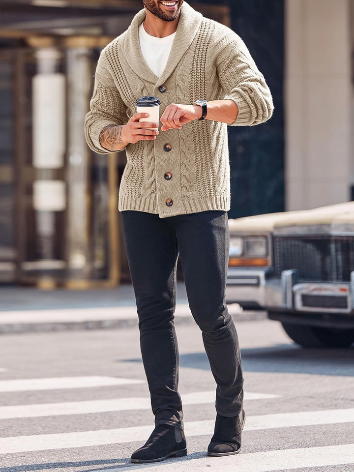Bequemer gestrickter Herrenpullover - Lucas
