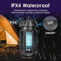 Electric Fly Killer with 20W UV Light and 4200V Grille, IPX4 Waterproof – Zeytra