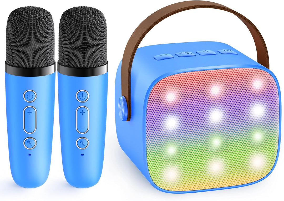 Portable Mini Karaoke Machine with Bluetooth Speaker &amp; 2 Wireless Microphones – Veylo