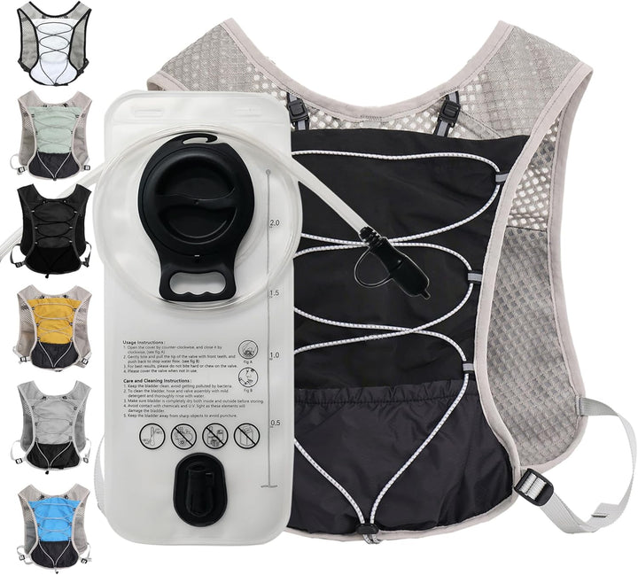Ultra-Light Hydration Running Vest with 2L Water Reservoir – Dravien