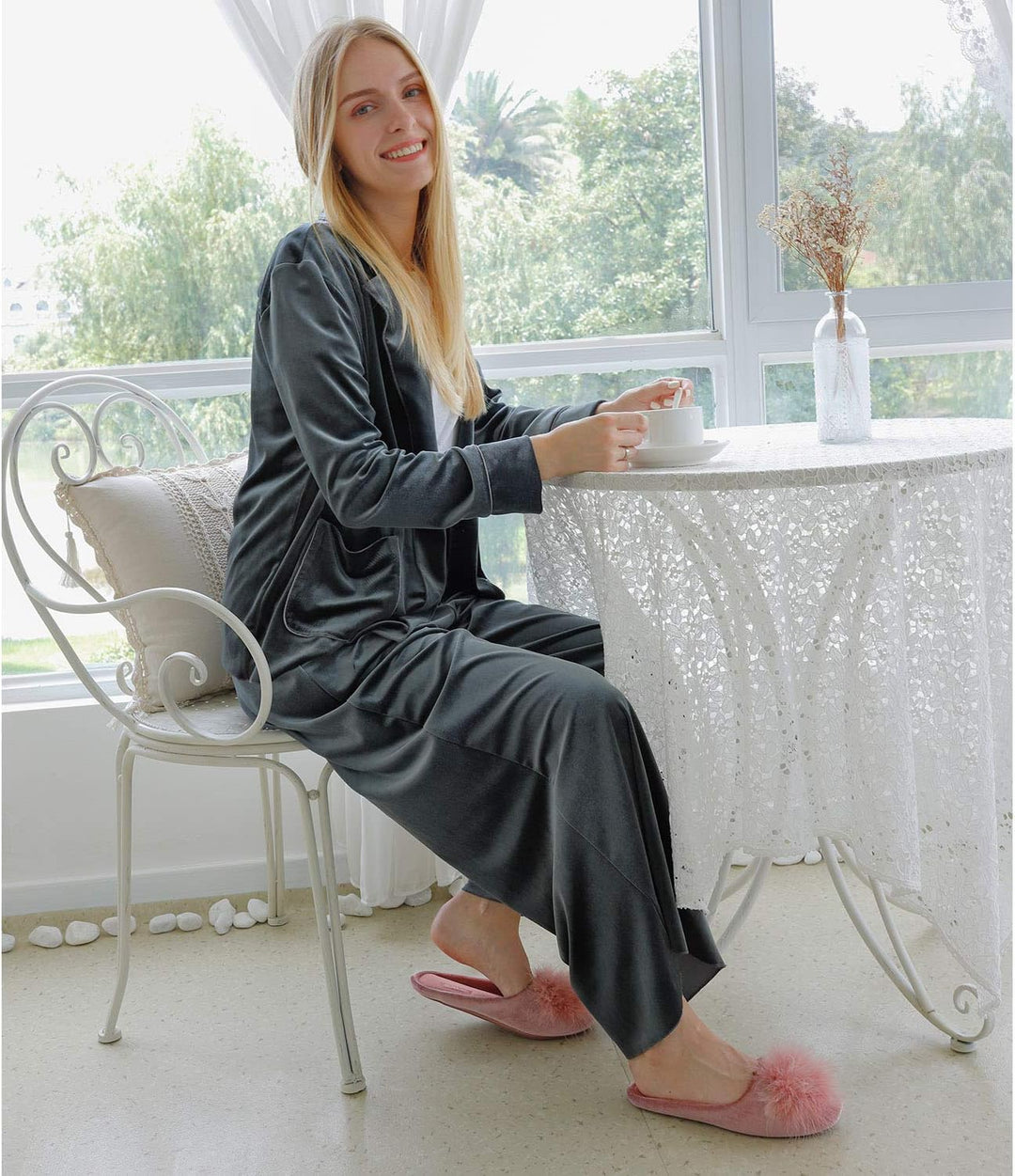 Cozy Velvet Memory Foam Slippers - VelvetEase