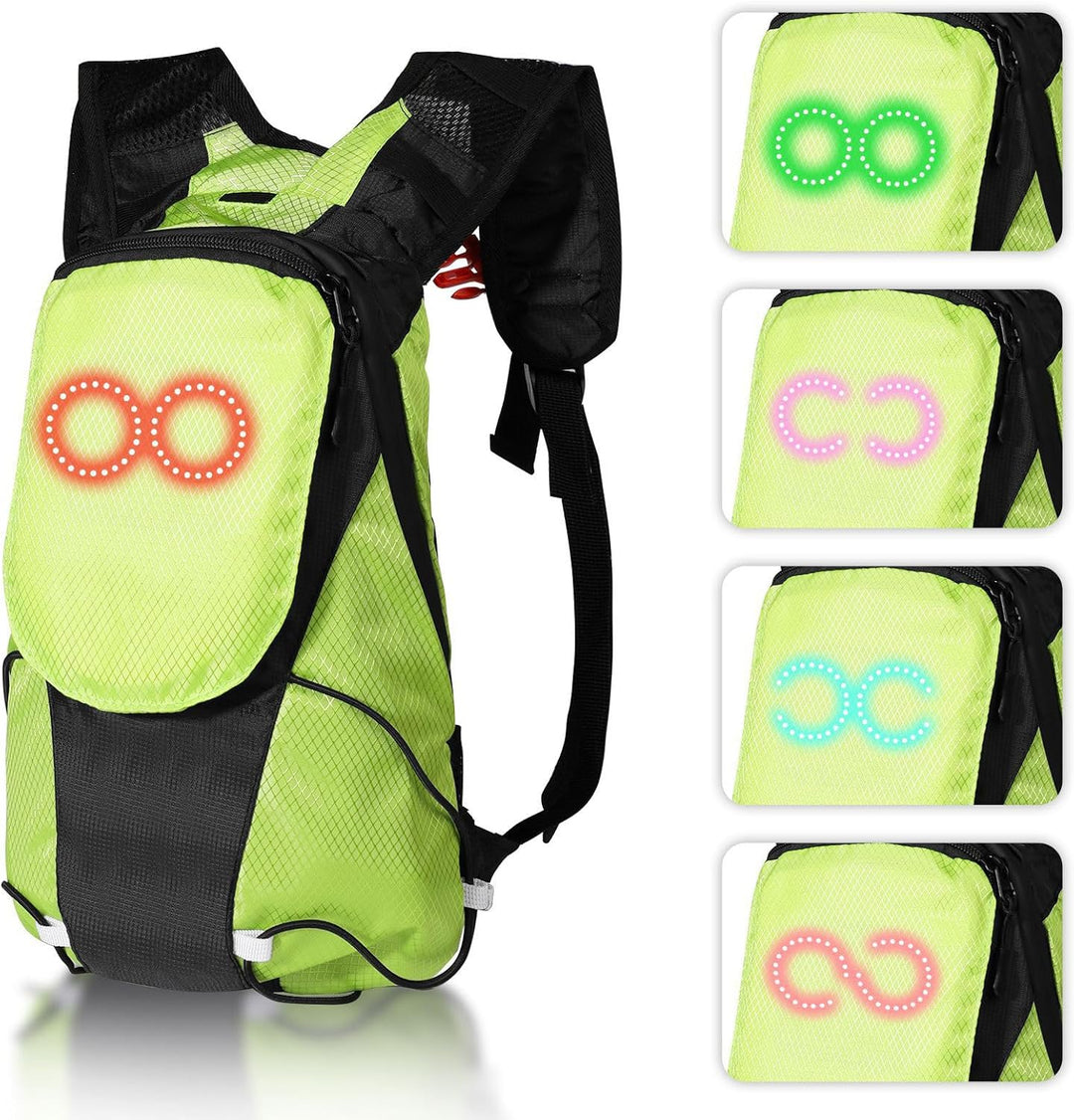 LED Motorfietsrugzak – Luminescente Veiligheidstas voor Buiten- en Nachtfietsen – Lumaro