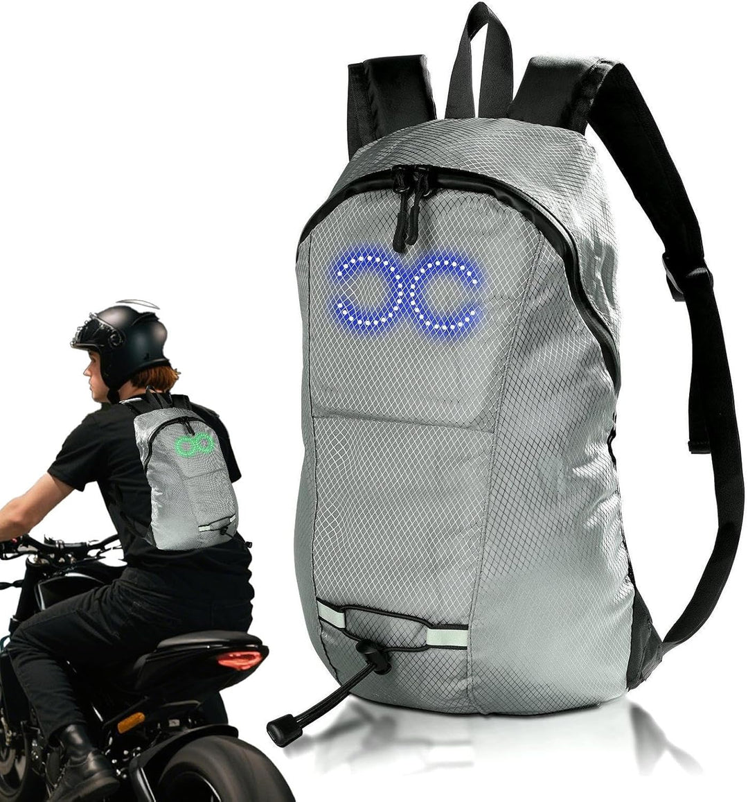 LED Reisrugzak – Waterdichte Lichtgevende Rugzak met Muziekresponsieve Verlichting – Nexora