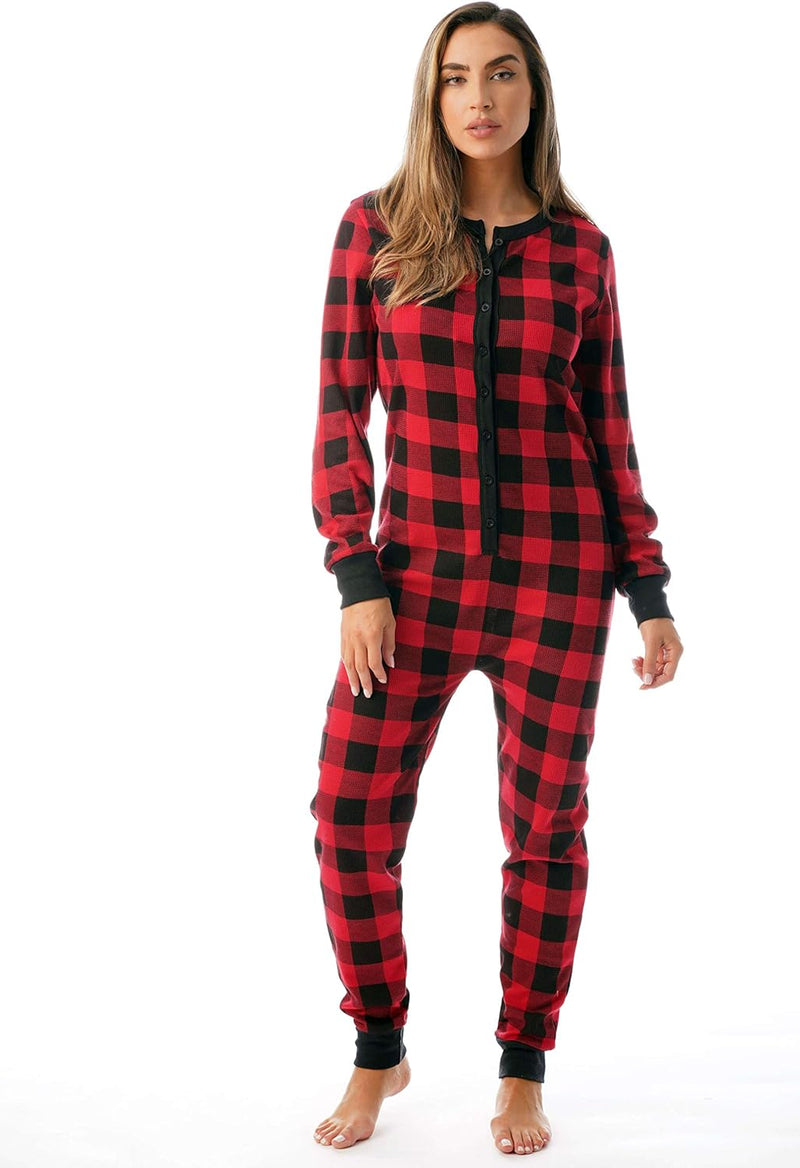 Thermo-Onesie mit Rundhalsausschnitt - CozyPlaid
