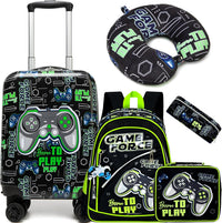 Kinder Bagage Set 5-delig met Hard Shell en Spinnerwielen – Game Day