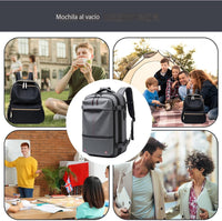 Vacuüm Rugzak – Uitbreidbare 60L Waterdichte Reisrugzak met Laptopcompartiment – Trivora