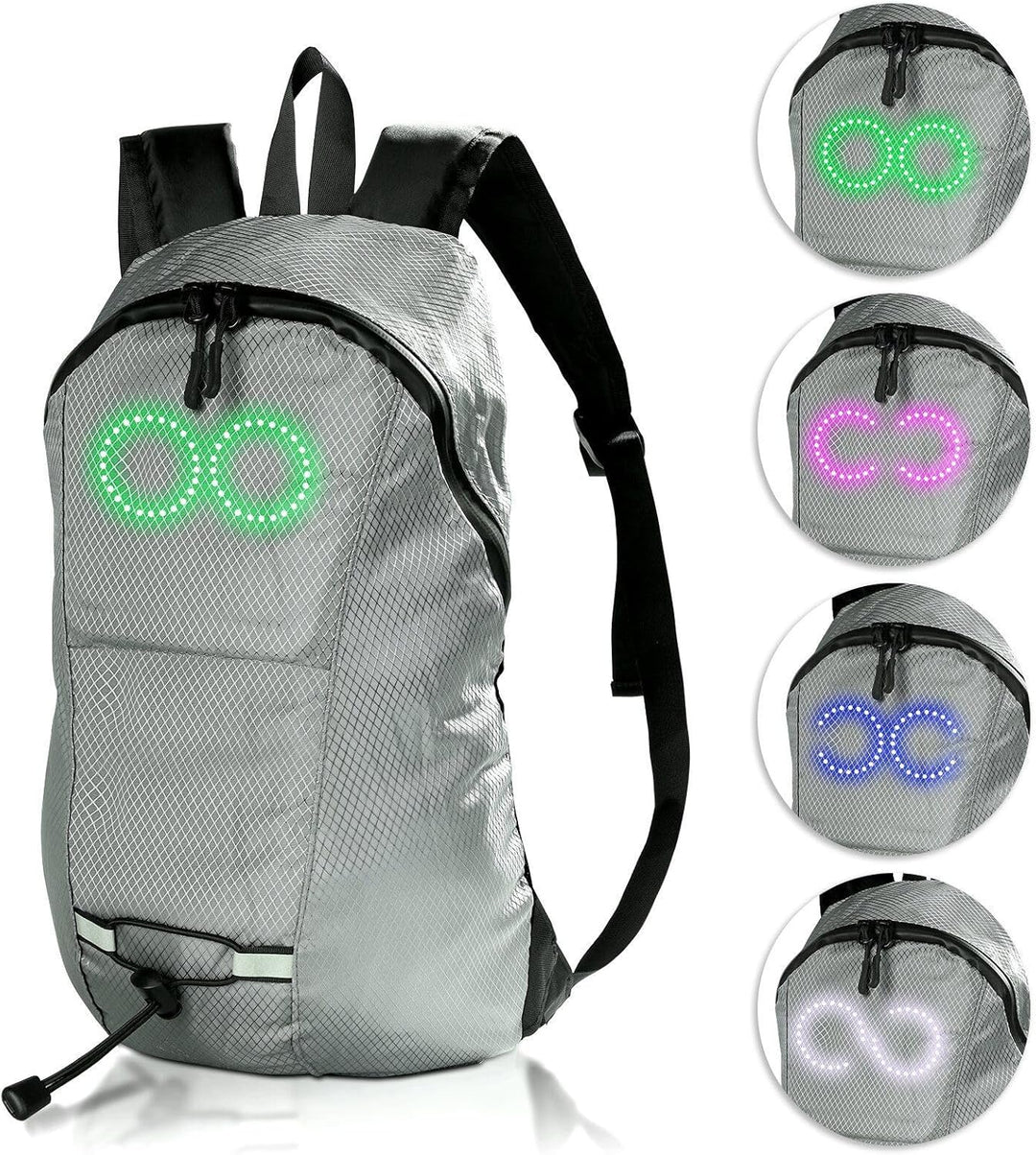 LED Reisrugzak – Waterdichte Lichtgevende Rugzak met Muziekresponsieve Verlichting – Nexora
